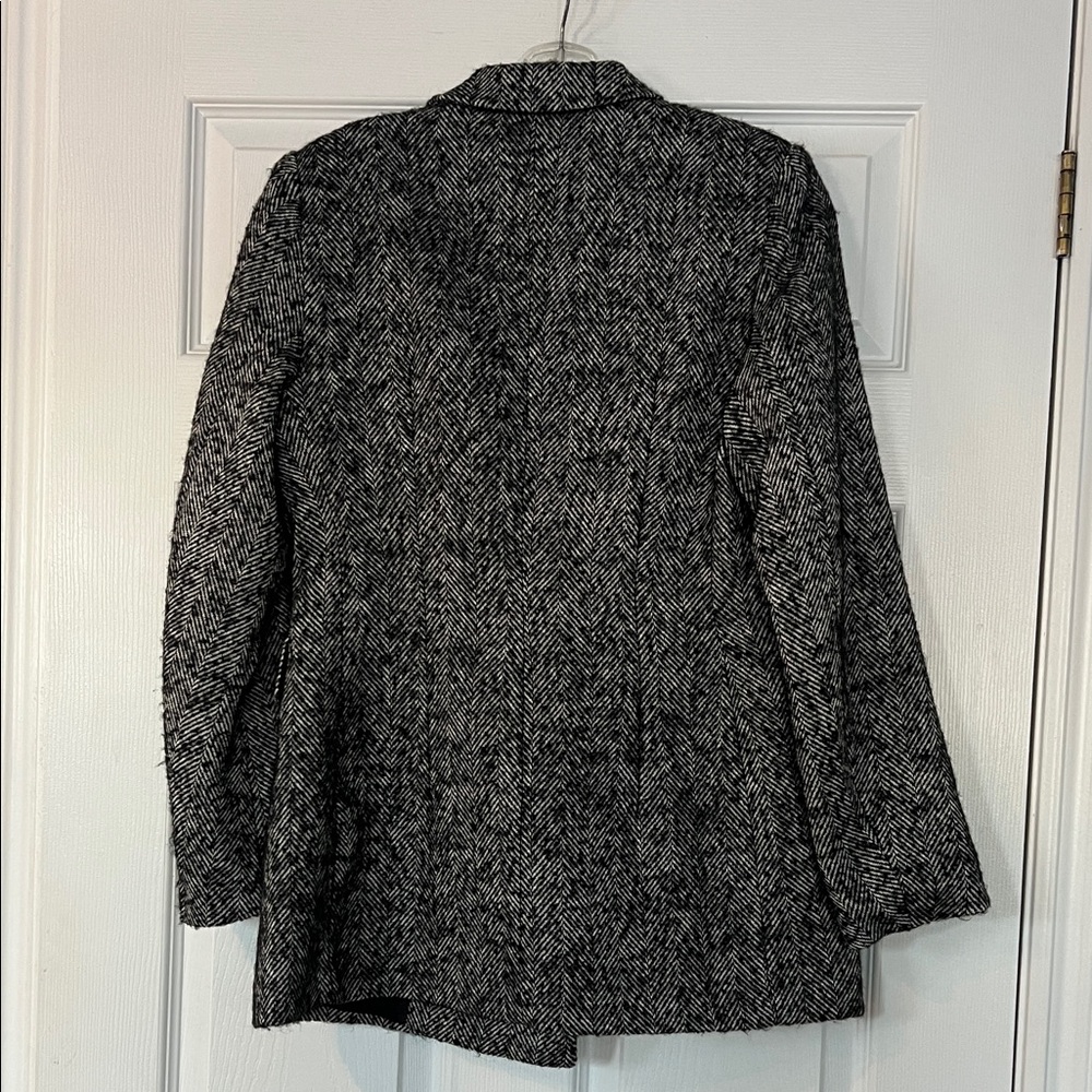 H&M Black and Gray Patterned Blazer - Picture 3 of 3